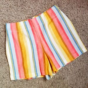 Billabong High Waist Red and Pink Shorts